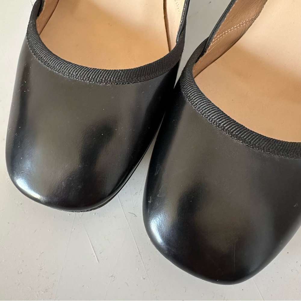 Repetto Black Patent Mary Jane Block Heel Pumps - Picture 2 of 9